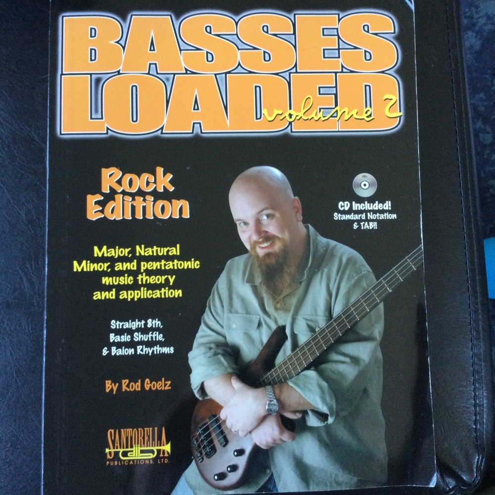 Bass Guitar Book and Cd Basses Loaded Volume 2 Rock Edition